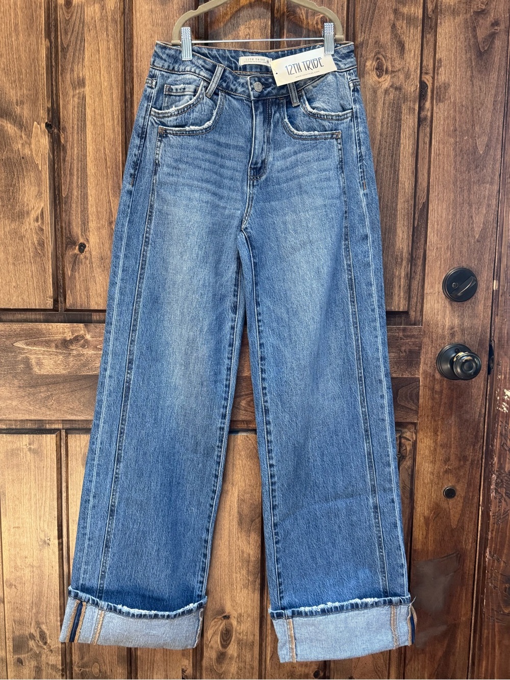 12th Tribe - Presley Cuffed Straight Leg - size 25